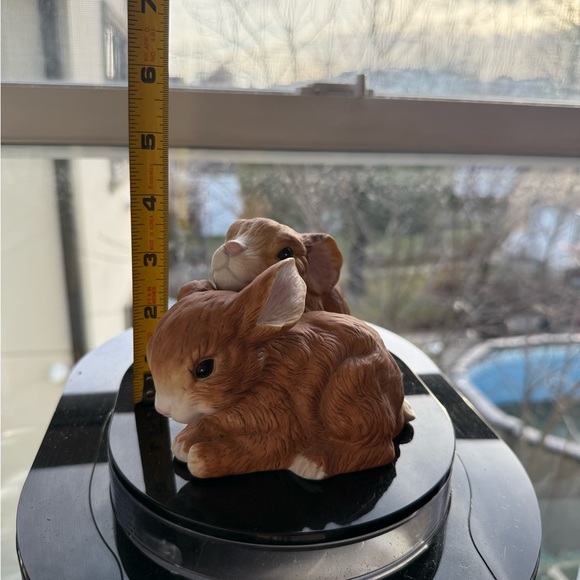 Ceramic Brown Rabbit Figurines - Picture 10 of 10